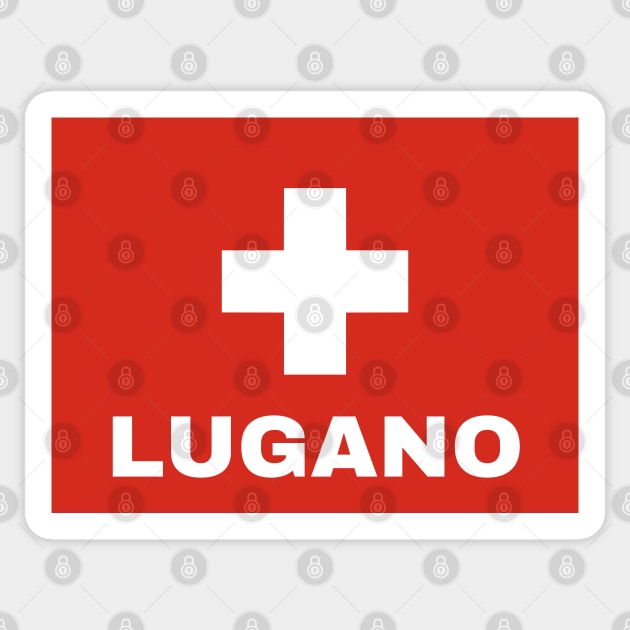 Lugano City in Swiss Flag Sticker by aybe7elf